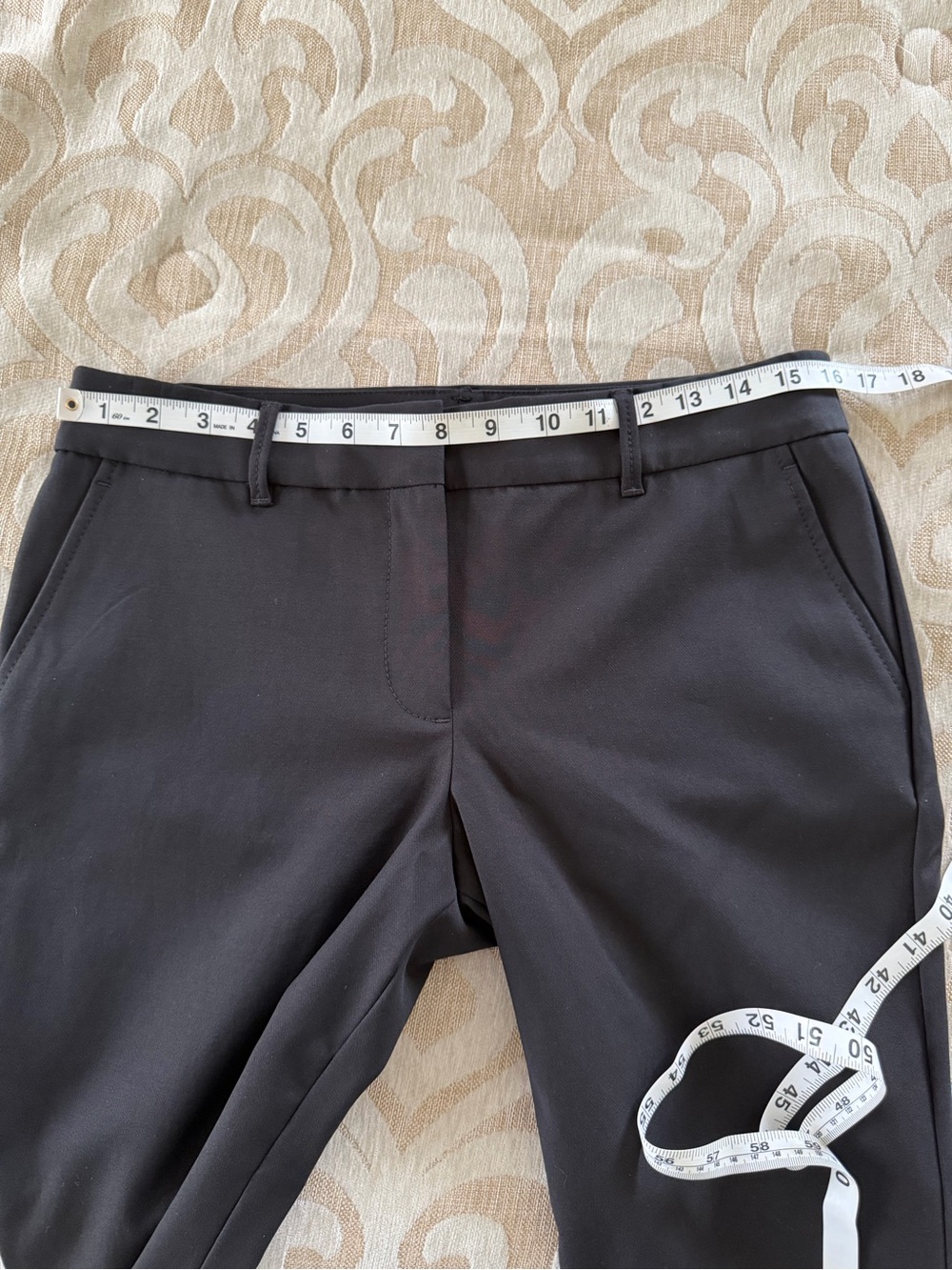 Talbots Petites 8P Black Buttery Soft Stretch Cropped Ankle Pants - Picture 6 of 15